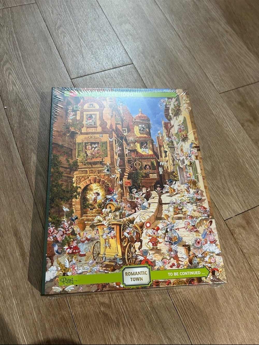 Romantic Town 1000-Piece Jigsaw Puzzle - Colorful Town Scene
